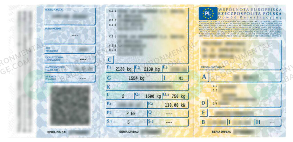 Dowód rejestracyjny