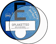 Folia samoprzylepna do niebieskiej E-Plakietki