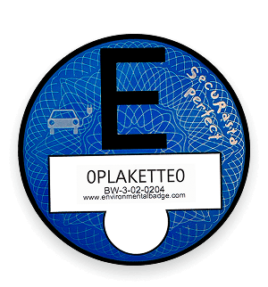 Niebieska E-Plakietka do Niemiec